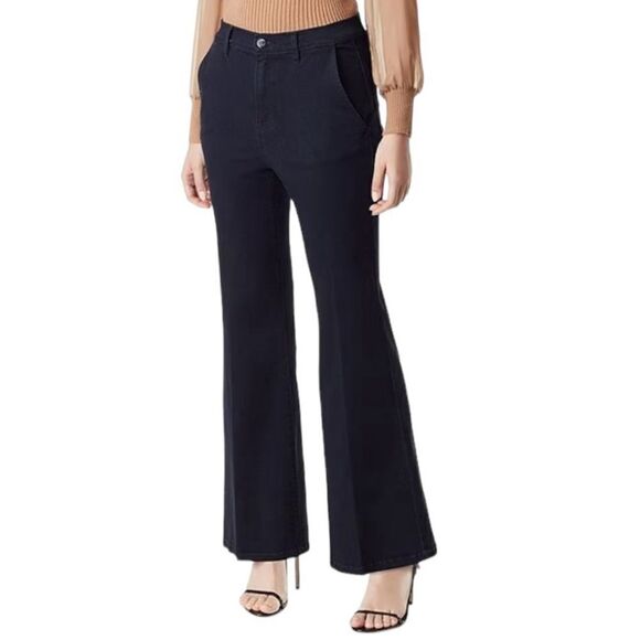 Sam Edelman Women's Bay Flare Trouser Jeans Baltic Dark Office 30 - Picture 1 of 6